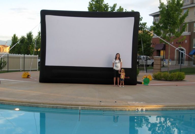 Inflatable Movie Screen & Outdoor Cinema Rental Salt Lake City Utah Canyon Party Rental