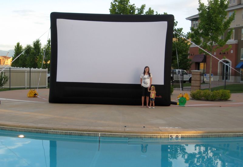 Details about   20 Feet Inflatable Movie Screen Outdoor Projector Screen New Portable For movie 