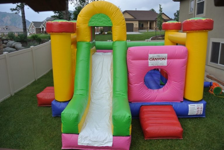 Single Slide Bounce House Canyon Party Rental